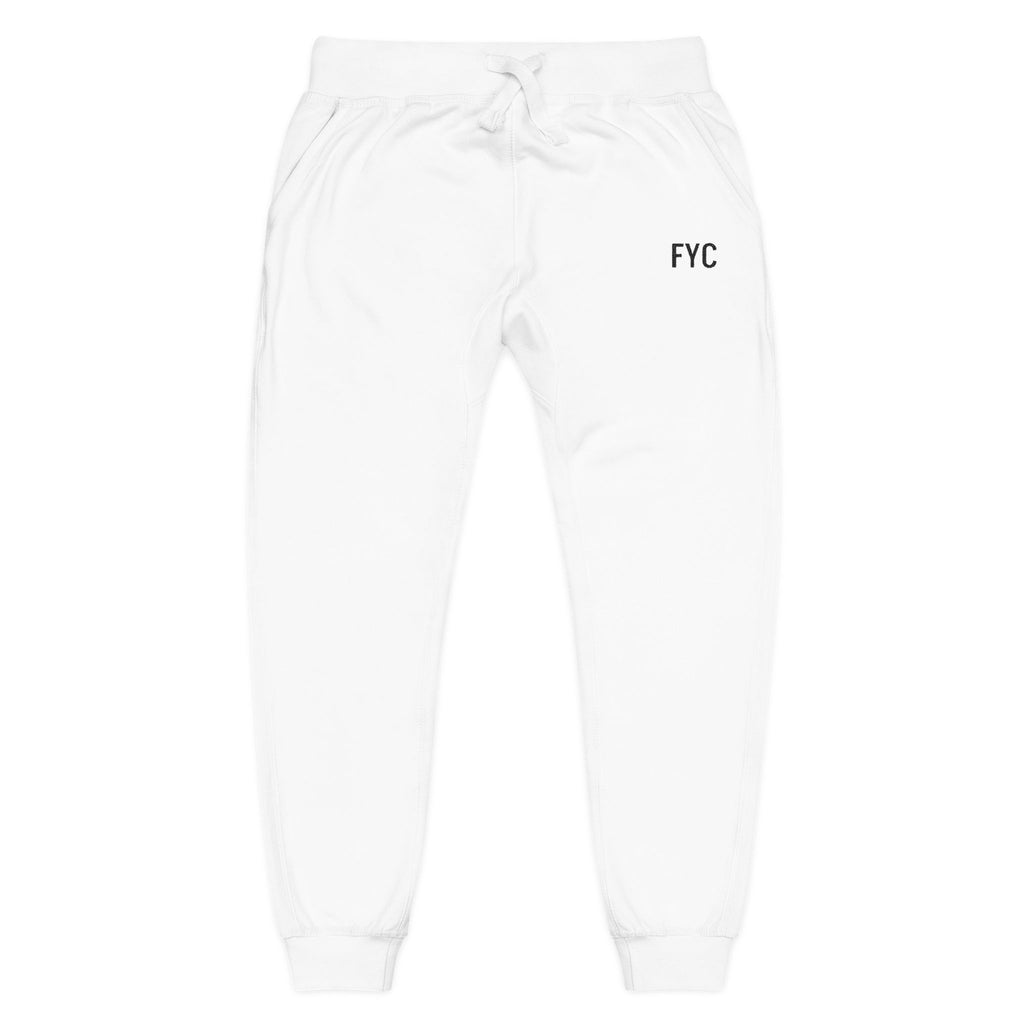 FYC Embroidered Fleece Sweatpants — Cozy Casual Joggers
