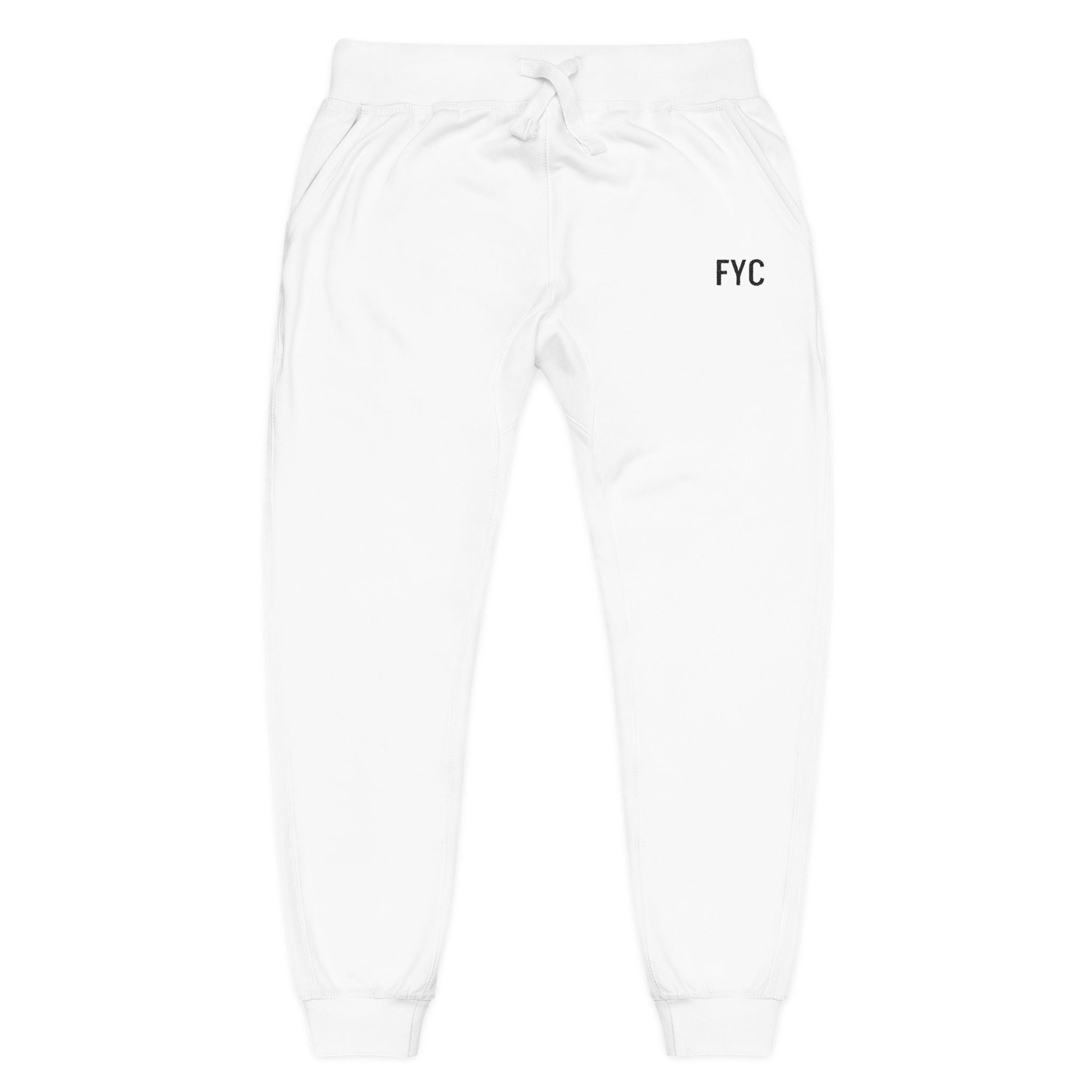 FYC Embroidered Fleece Sweatpants — Cozy Casual Joggers