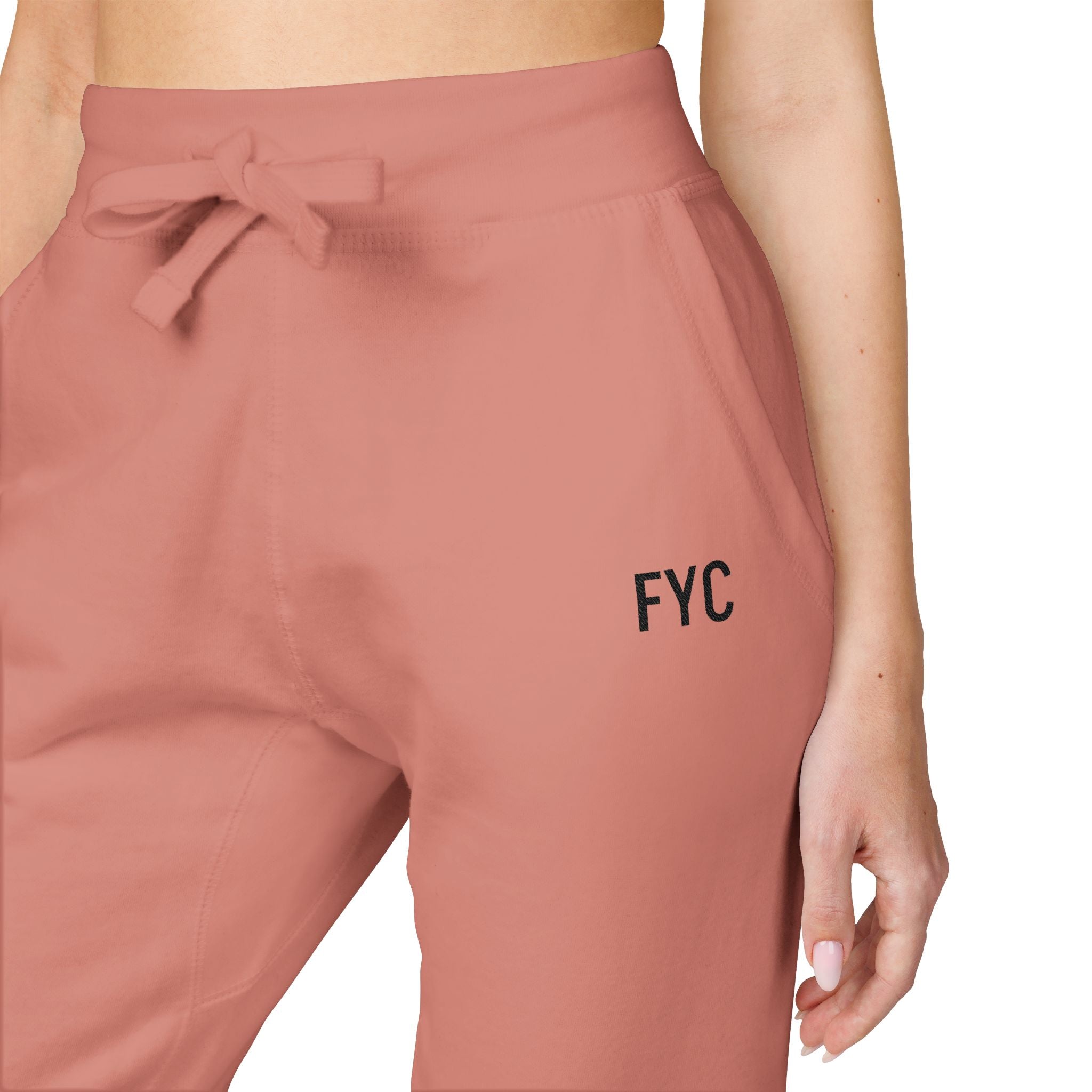 FYC Embroidered Fleece Sweatpants — Cozy Casual Joggers