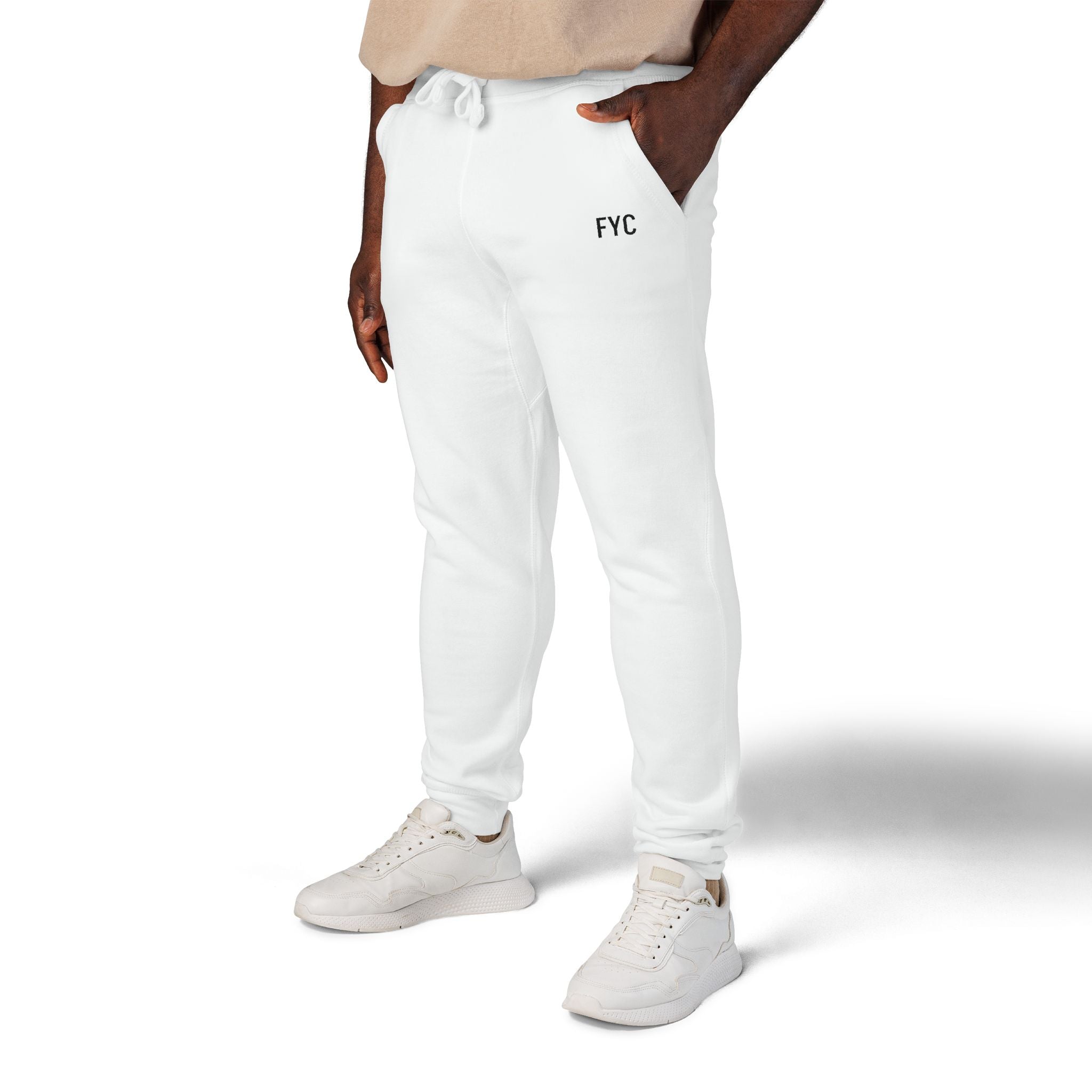 FYC Embroidered Fleece Sweatpants — Cozy Casual Joggers