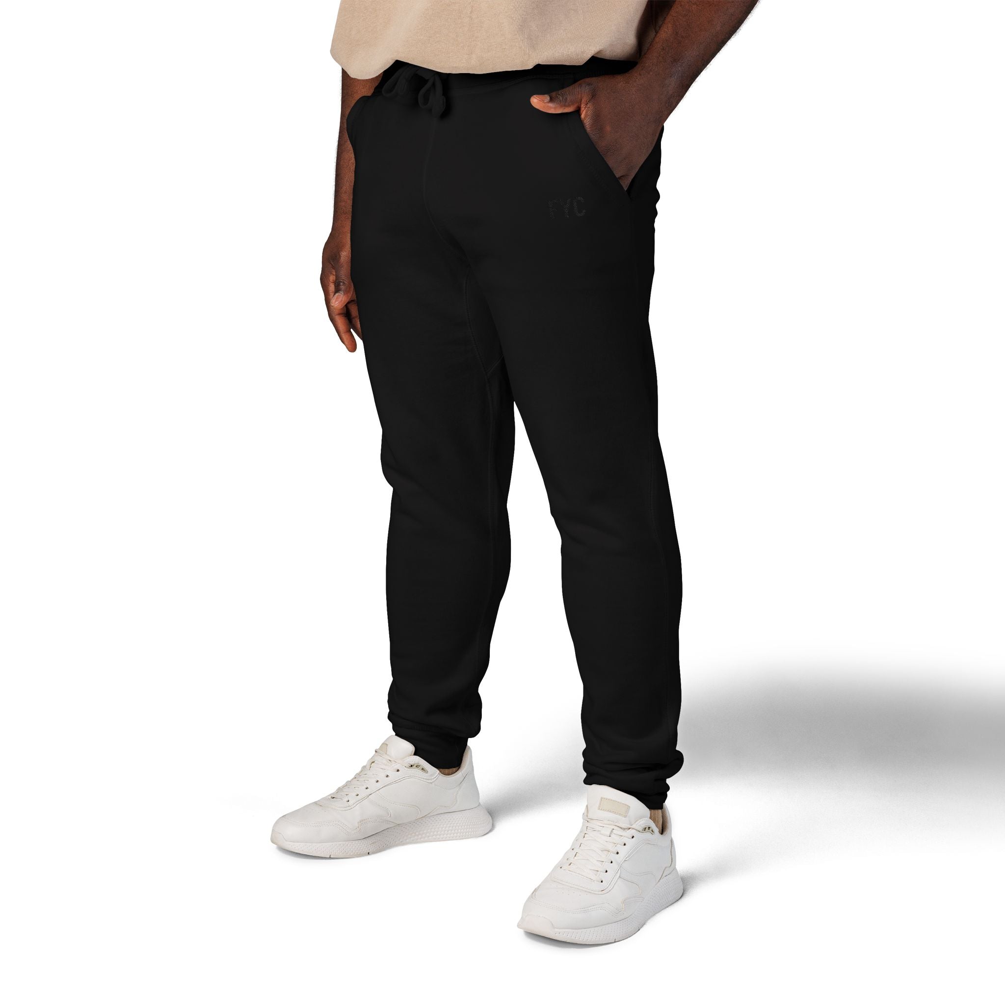 FYC Embroidered Fleece Sweatpants — Cozy Casual Joggers