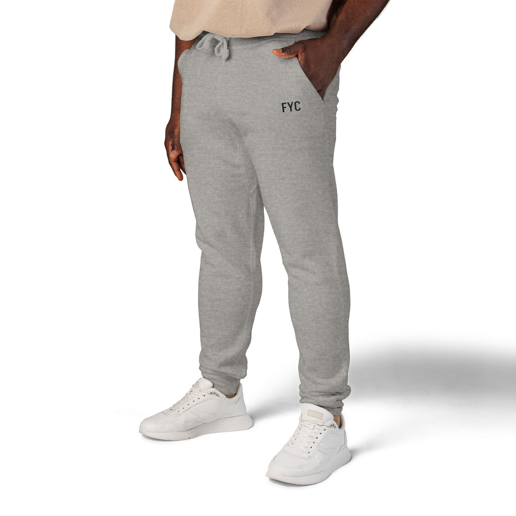 FYC Embroidered Fleece Sweatpants — Cozy Casual Joggers