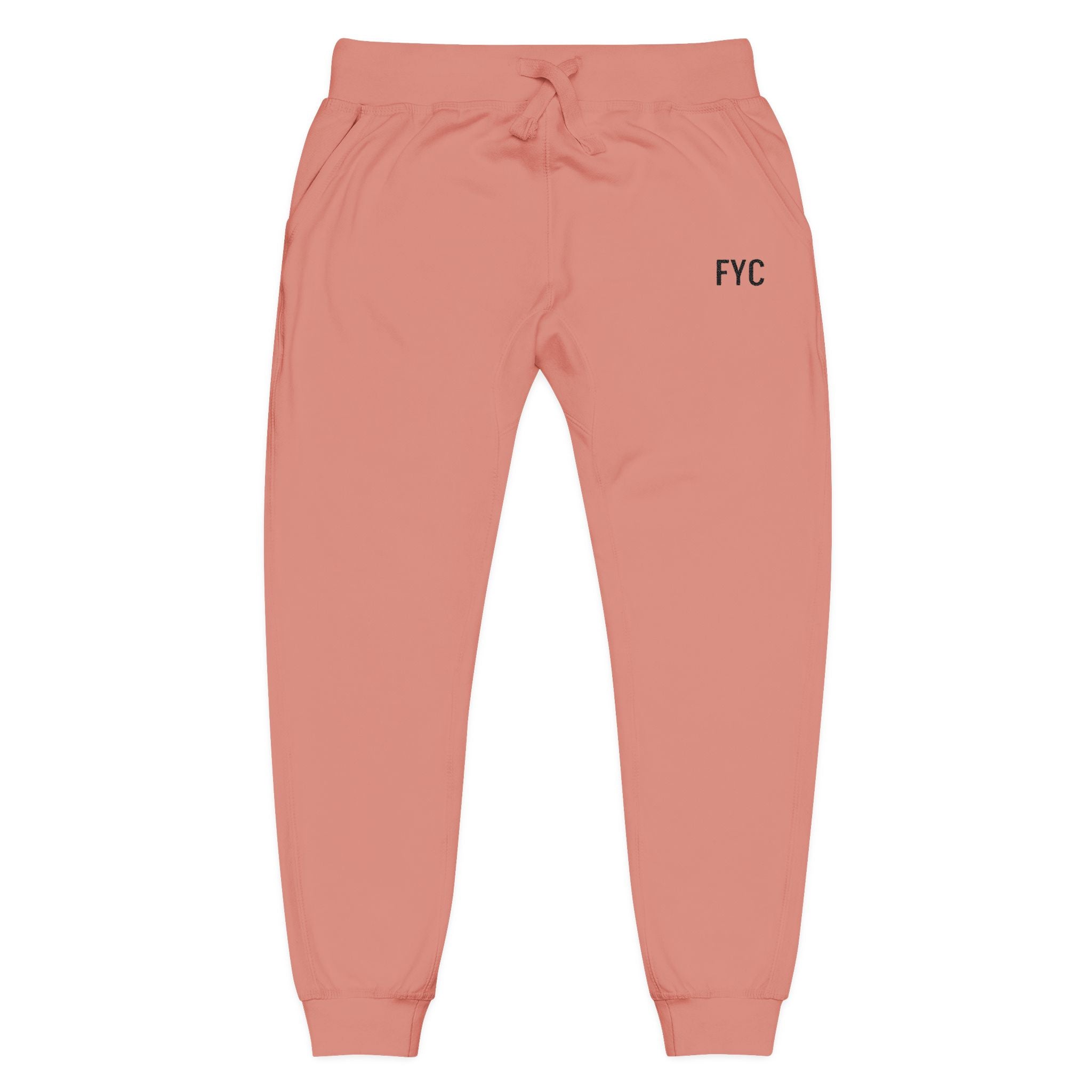 FYC Embroidered Fleece Sweatpants — Cozy Casual Joggers