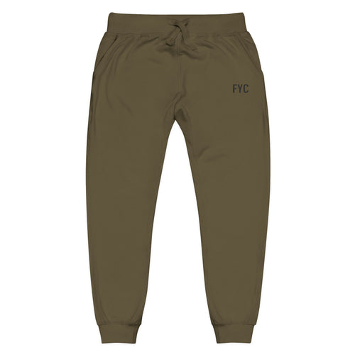 FYC Embroidered Fleece Sweatpants — Cozy Casual Joggers