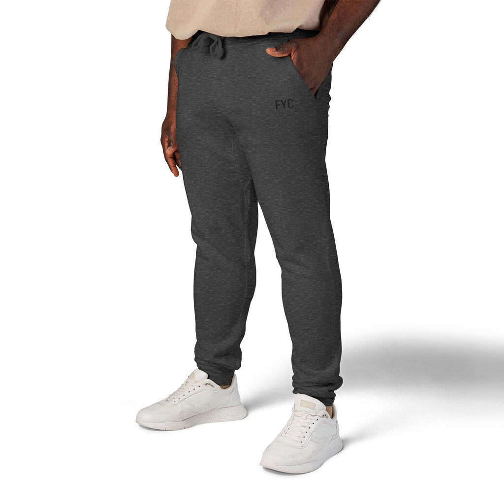 FYC Embroidered Fleece Sweatpants — Cozy Casual Joggers