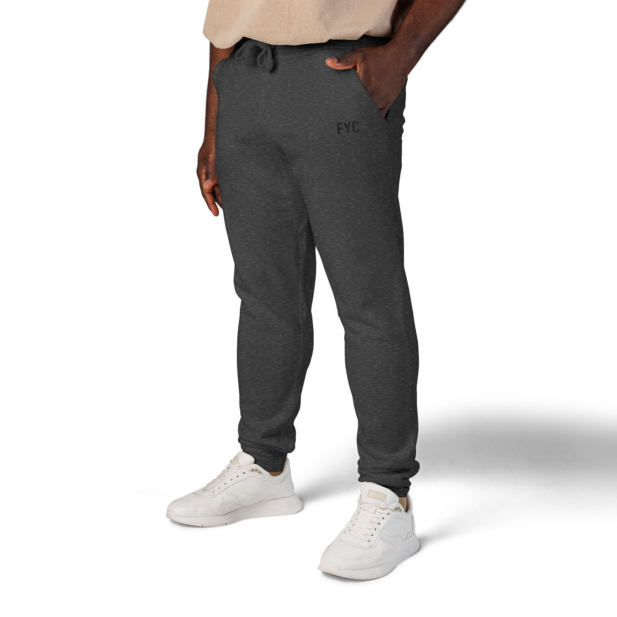 FYC Embroidered Fleece Sweatpants — Cozy Casual Joggers
