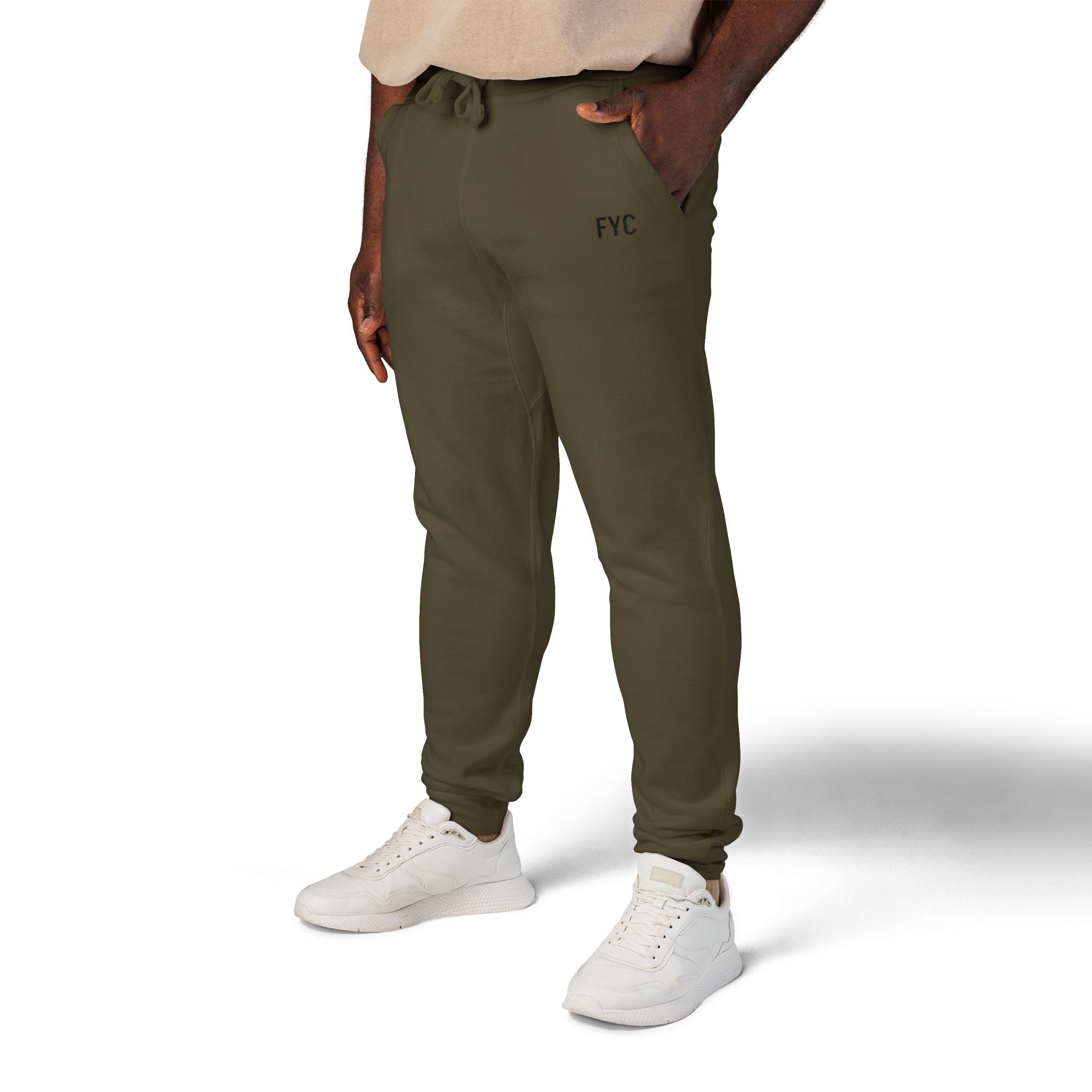 FYC Embroidered Fleece Sweatpants — Cozy Casual Joggers