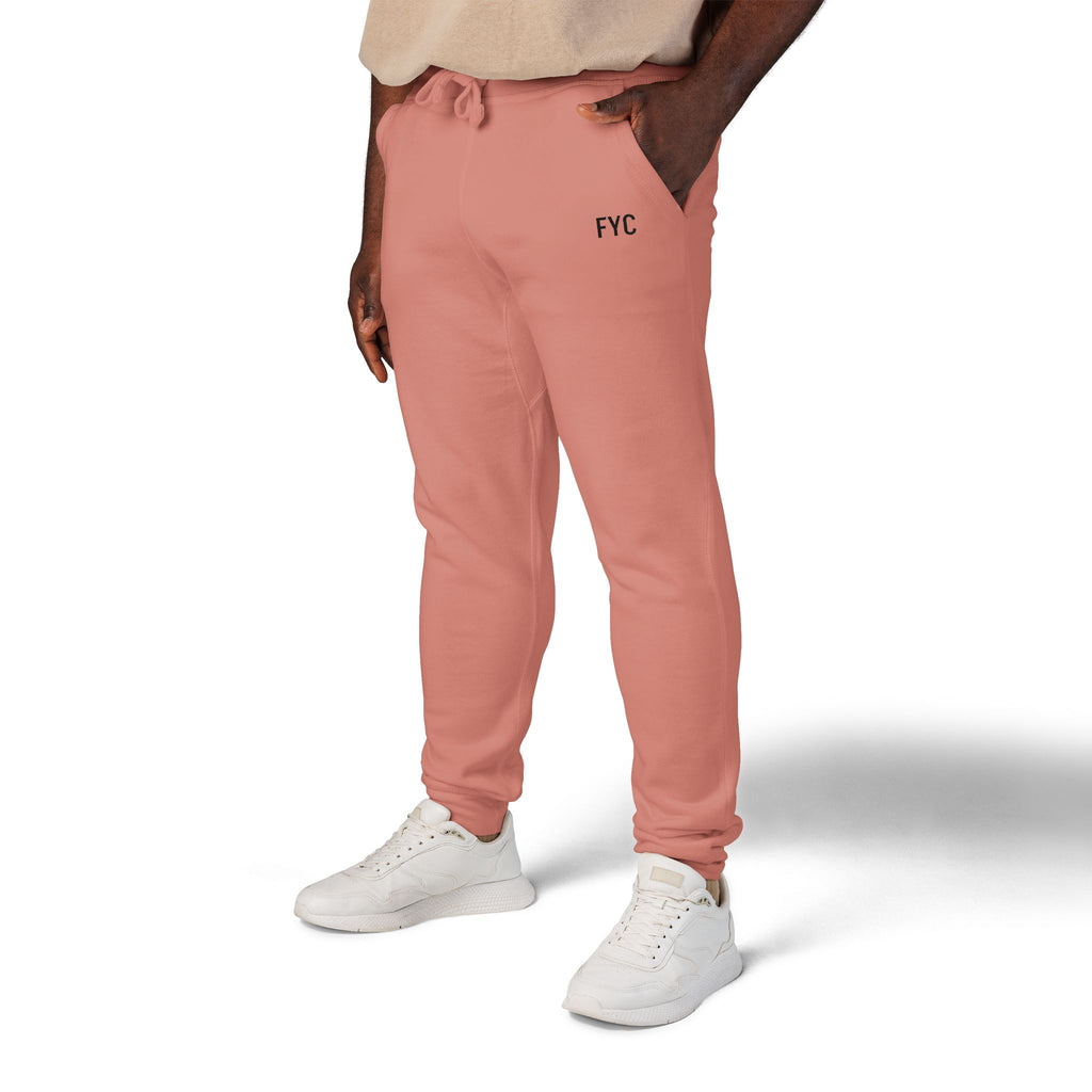 FYC Embroidered Fleece Sweatpants — Cozy Casual Joggers