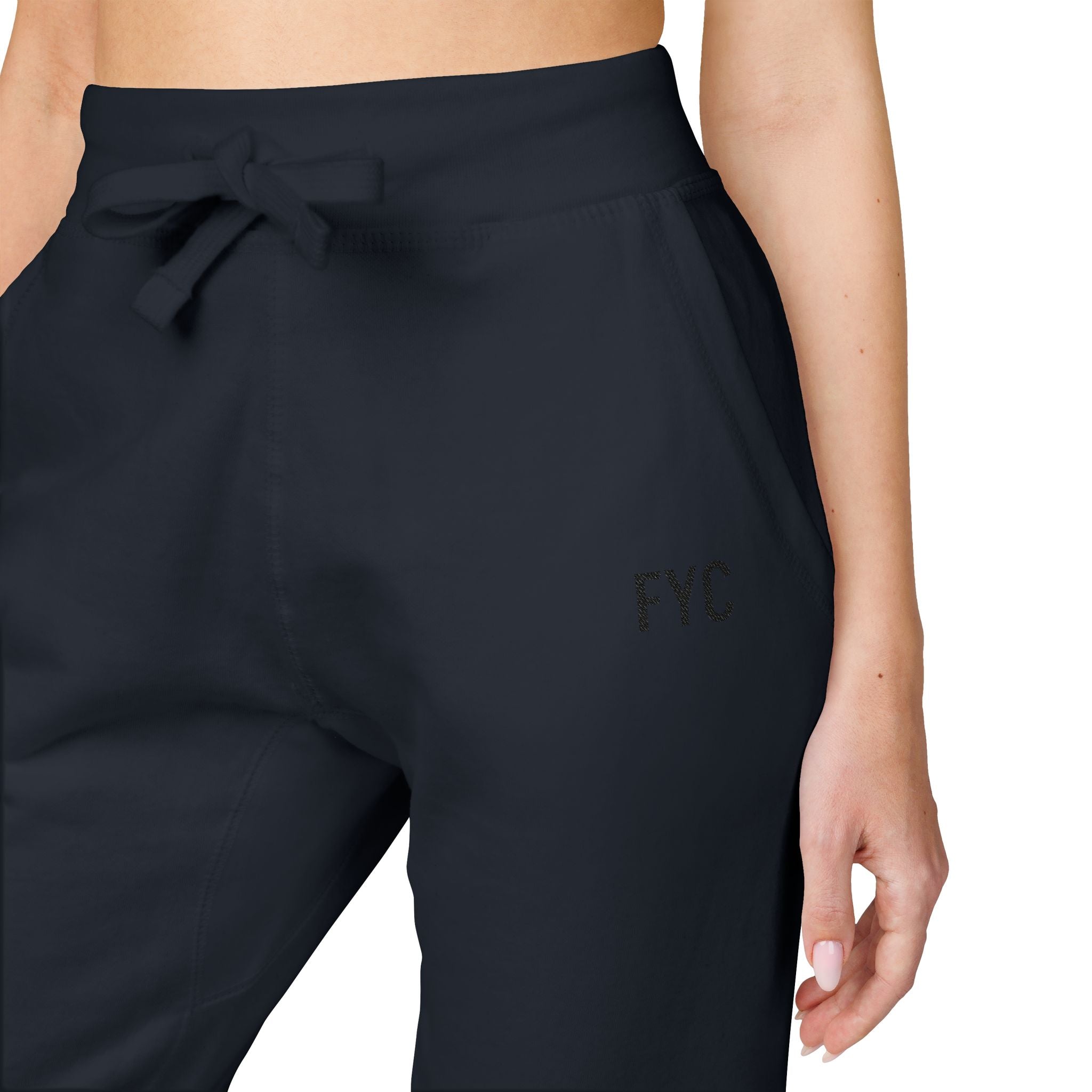 FYC Embroidered Fleece Sweatpants — Cozy Casual Joggers