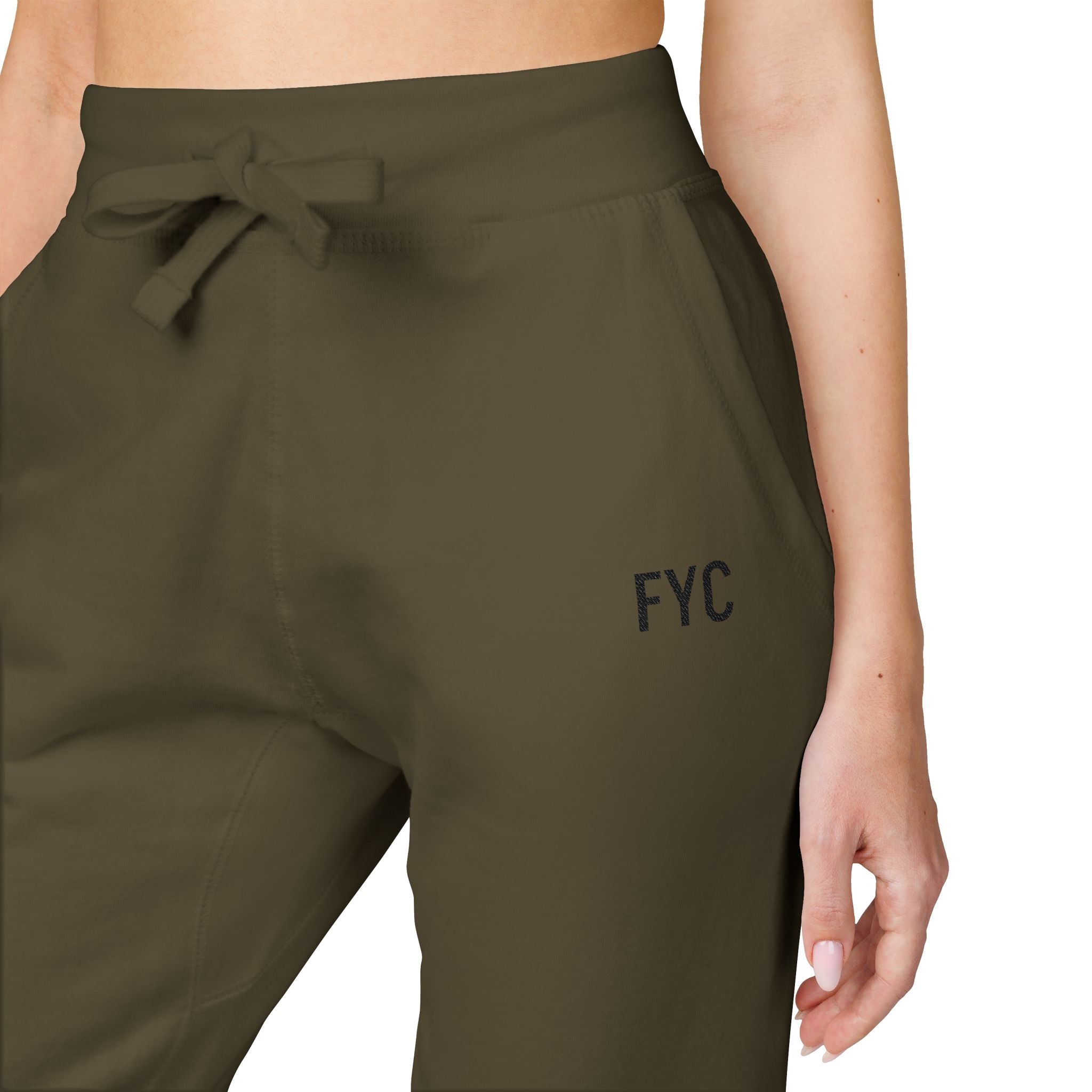 FYC Embroidered Fleece Sweatpants — Cozy Casual Joggers