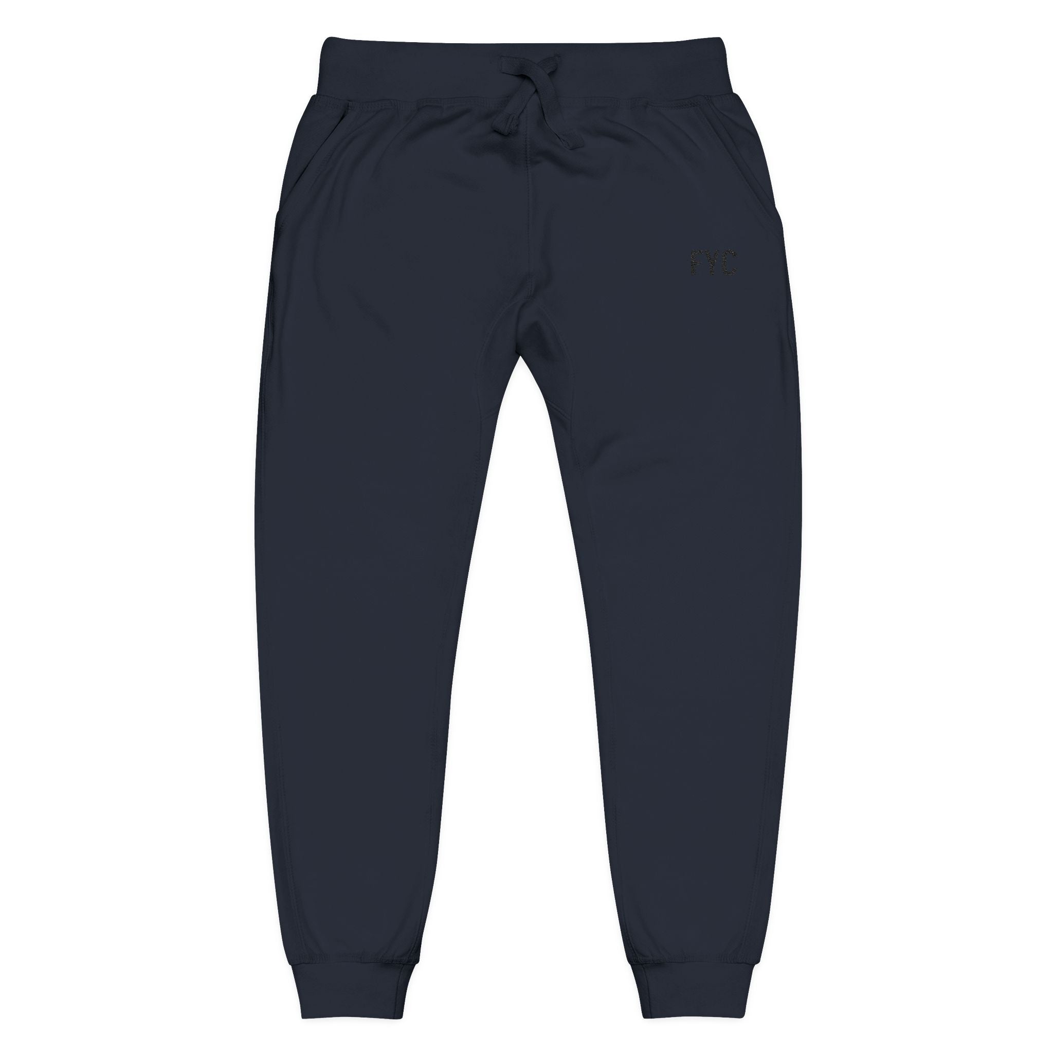 FYC Embroidered Fleece Sweatpants — Cozy Casual Joggers